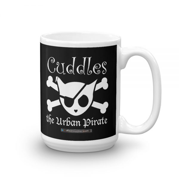 Cuddles the Urban Pirate Jolly Roger Mug (11 & 15 oz.) - Image 2