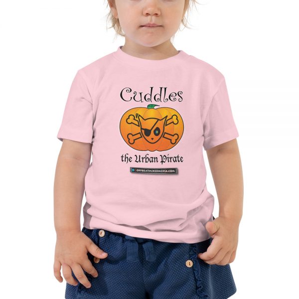 Cuddles The Urban Pirate Jolly Roger o' Lantern Toddler Short Sleeve Tee - Image 4