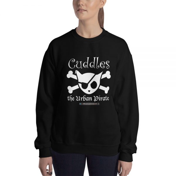 Offbeat Mixed Media Cuddles The Urban Pirate Jolly Roger Sweatshirt