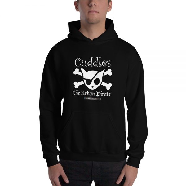 Offbeat Mixed Media Cuddles The Urban Pirate Jolly Roger Hoodie (, 2XL) - Image 5