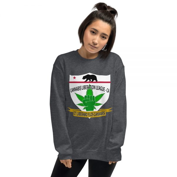 Cannabis Liberation League - CA Unisex Sweatshirt - Image 3