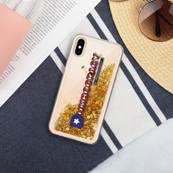 Dumbocracy Liquid Glitter Phone Case - Image 5