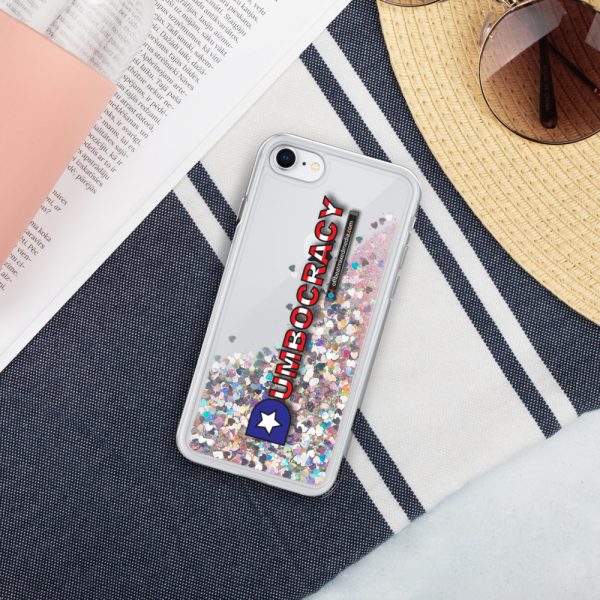 Dumbocracy Liquid Glitter Phone Case - Image 7