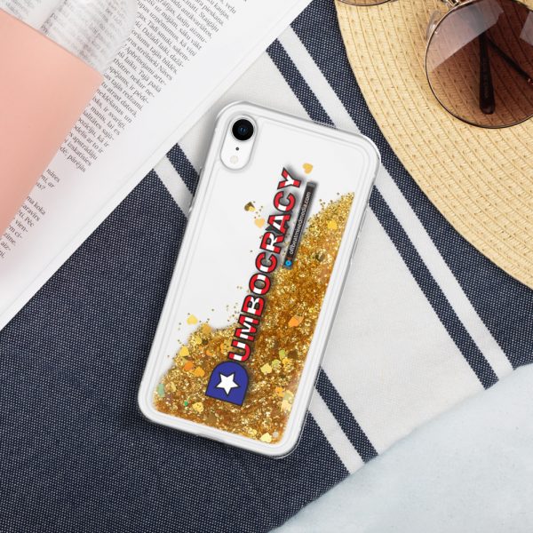 Dumbocracy Liquid Glitter Phone Case - Image 6